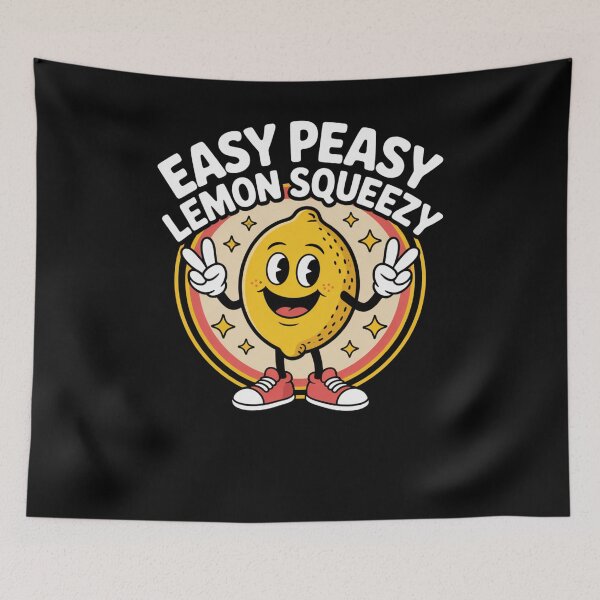 Item preview, Easy Peasy Lemon Squeezy funny Lemon Pun Cute Fruit humor designed and sold by snowry.
