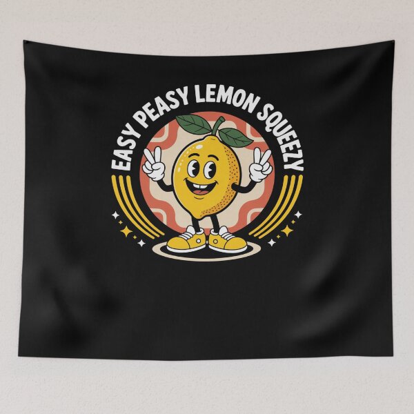 Item preview, Easy Peasy Lemon Squeezy funny Lemon Pun Cute Fruit joke designed and sold by snowry.