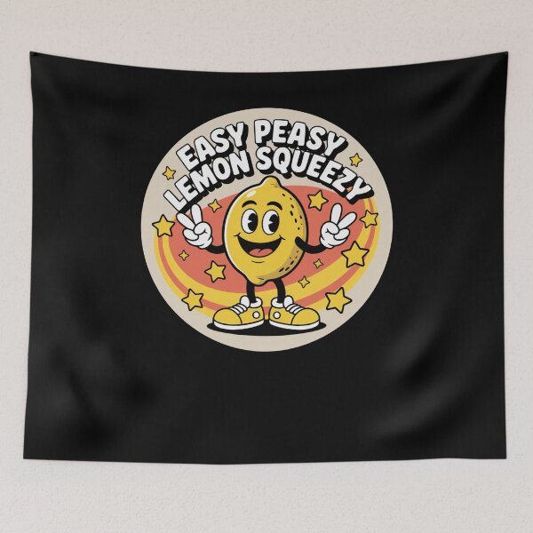 Item preview, Easy Peasy Lemon Squeezy Lemon Pun humor Cute Fruit joke designed and sold by snowry.