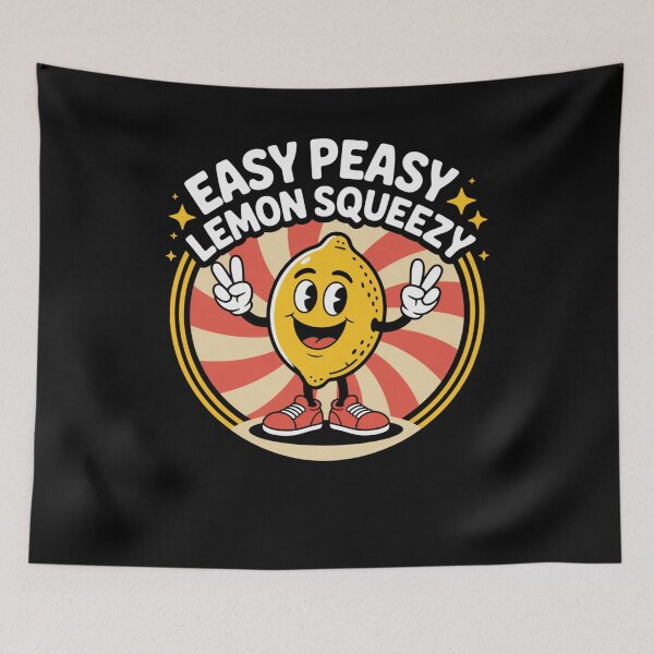 Item preview, Easy Peasy Lemon Squeezy Lemon Pun humor Cute Fruit funny designed and sold by snowry.