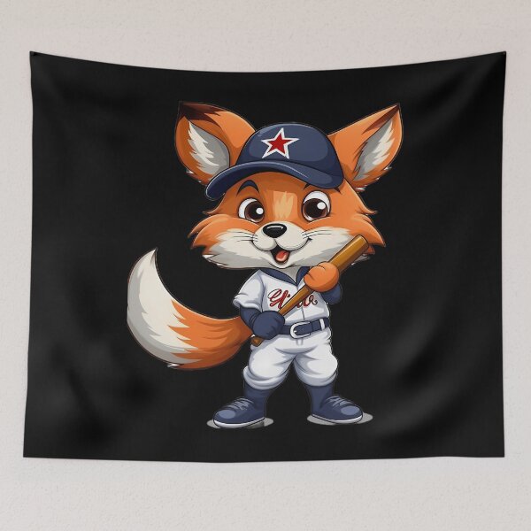 Item preview,  Slugger Fox - Cartoon Baseball Fox Hero designed and sold by LisaOconnorFG.
