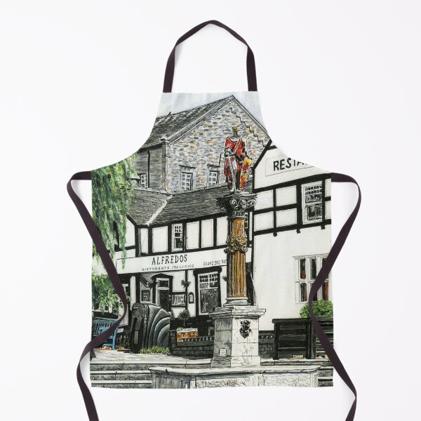 Item preview, Lancaster Square and the statue of Llywelyn ap Iorwerth in Old Conwy, North Wales designed and sold by LymphomaLass.