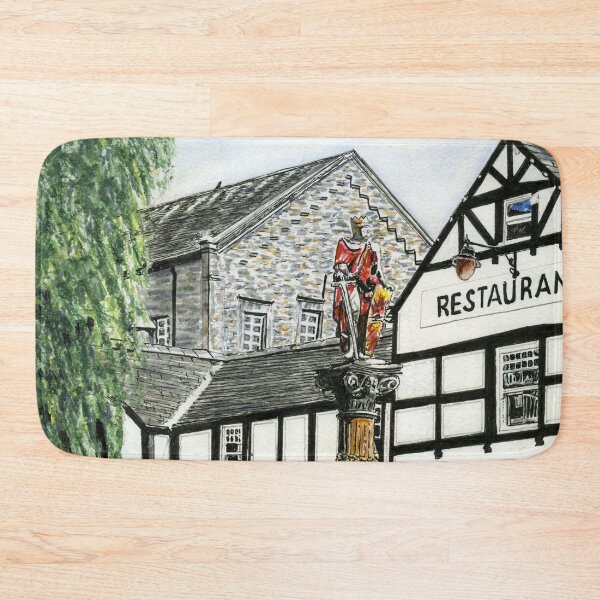 Item preview, Lancaster Square and the statue of Llywelyn ap Iorwerth in Old Conwy, North Wales designed and sold by LymphomaLass.