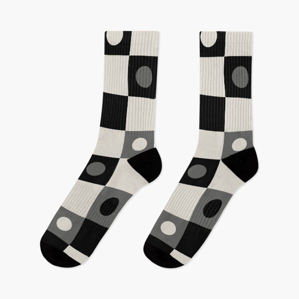 Item preview, Abstract seamless pattern of dark and light squares overlaid with contrasting and matching gray white and black dots designed and sold by Crispifly.