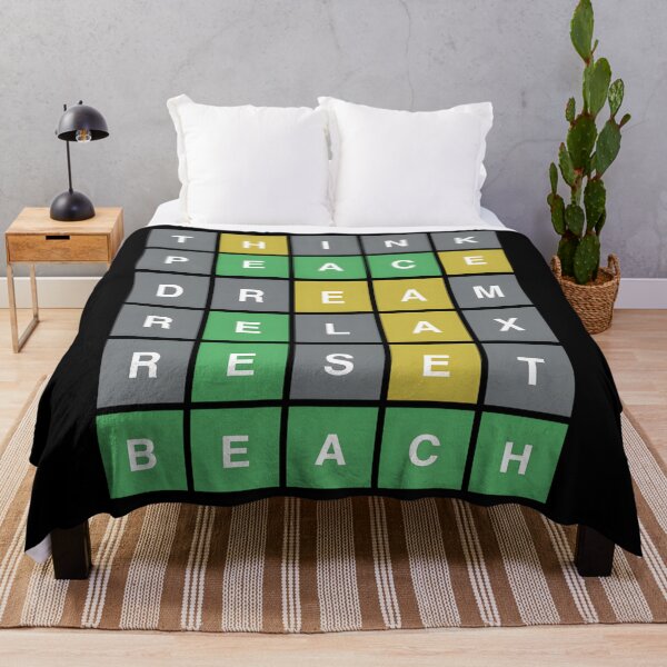 Item preview, Wordle Think Peace Dream Relax Reset Beach Active designed and sold by qeptdlmqot41.