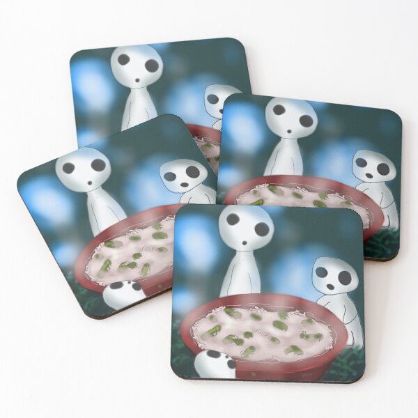 Item preview, Princess Mononoke's Kodama & Okayu designed and sold by SundropsDesigns.
