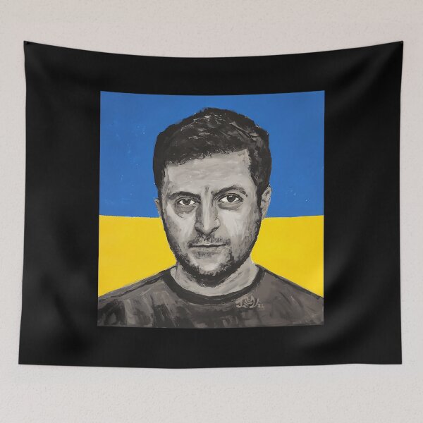Item preview, Zelenskyy Portrait In Acrylic  	 designed and sold by kwvmfjbmec46.