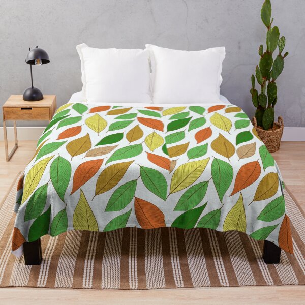 Item preview, Colorful Leaves Yellow Green Orange, Fall Theme Pattern designed and sold by Mozaic Clothes.