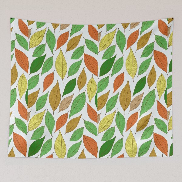 Item preview, Colorful Leaves Yellow Green Orange, Fall Theme Pattern designed and sold by Mozaic Clothes.