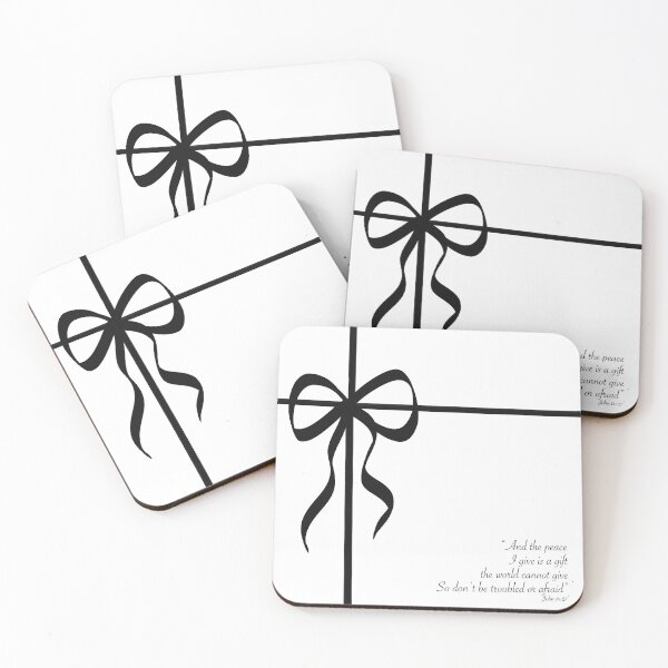 Item preview, Gift bow minimalist John 14:27 designed and sold by dudaoliveira.art.