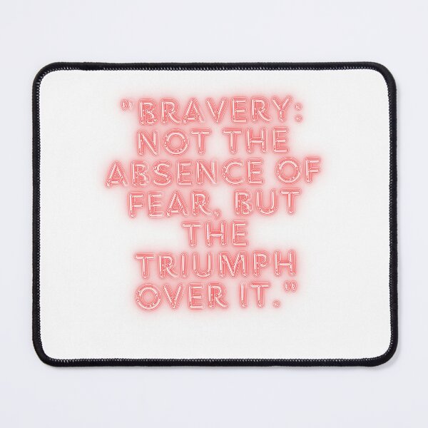 Item preview,  Bravery Quote Overcoming Fear Typography designed and sold by Happyfreedom.
