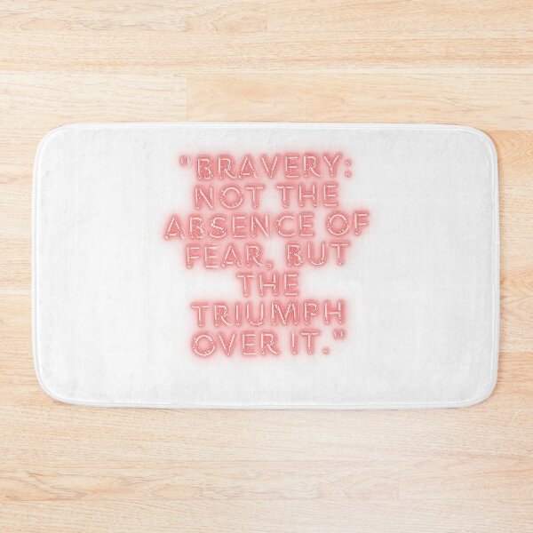 Item preview,  Bravery Quote Overcoming Fear Typography designed and sold by Happyfreedom.