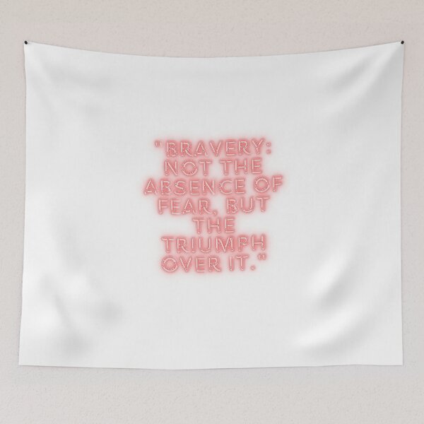 Item preview,  Bravery Quote Overcoming Fear Typography designed and sold by Happyfreedom.
