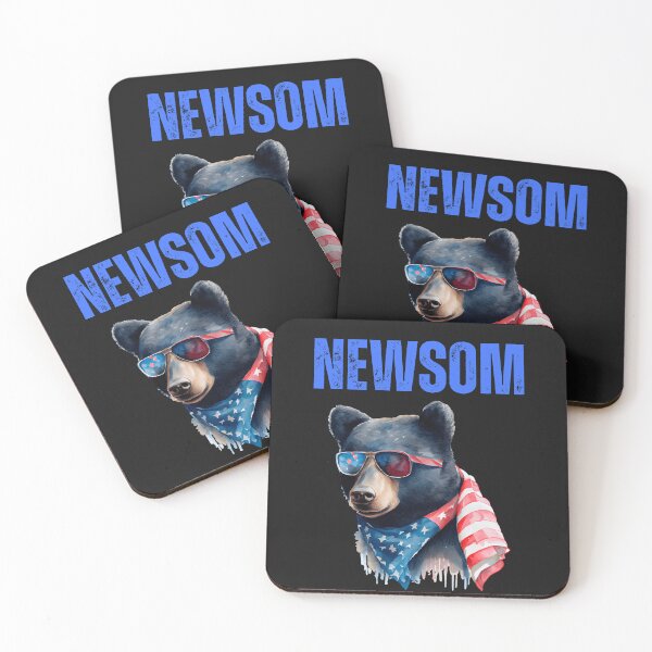 Item preview, California bear Gavin Newson for presidential candidate 2028 designed and sold by erozzz.