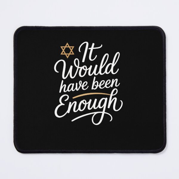 Item preview, It Would Have Been Enough Passover Jewish star of David designed and sold by snowry.