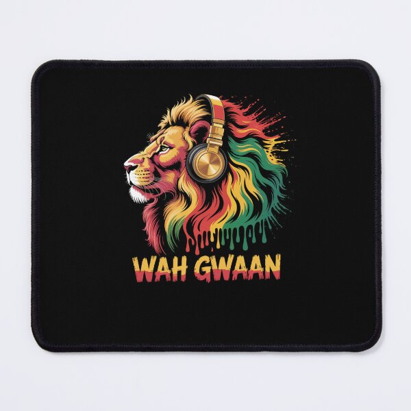 Item preview, Wah Gwaan Jamaican Expression Island Jamaican lion designed and sold by snowry.