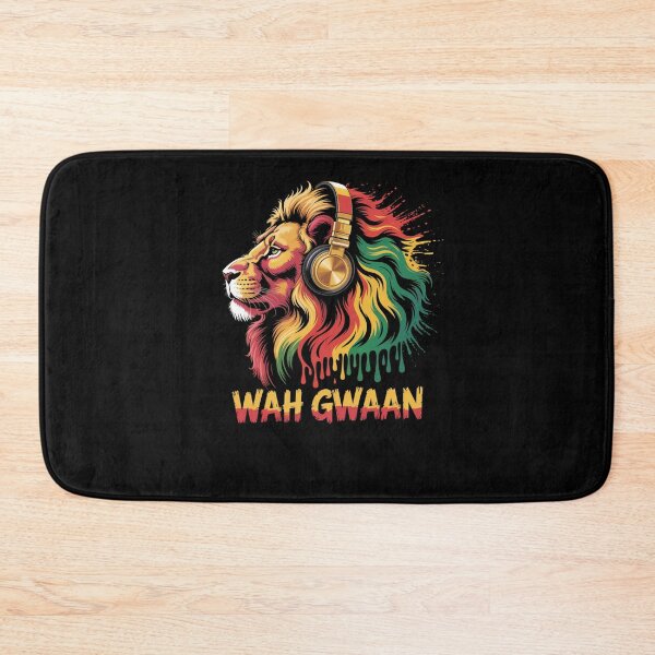Item preview, Wah Gwaan Jamaican Expression Island Jamaican lion designed and sold by snowry.