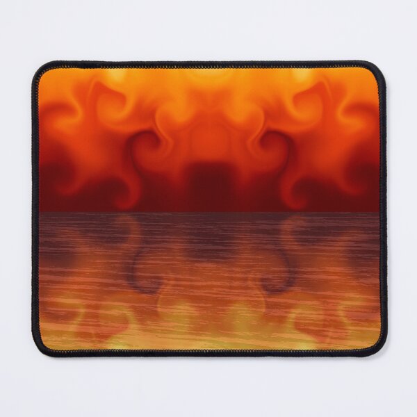 Item preview, Red Orange Flames Reflected on Water designed and sold by The Frog Pond Arts.