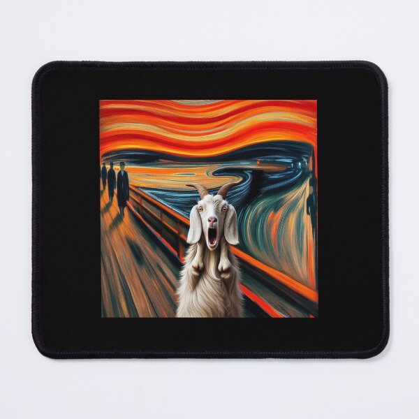 Item preview, Screaming Funny Goat Meme Goat Scream Painting Vintage designed and sold by KAYDEE01212 ✨.
