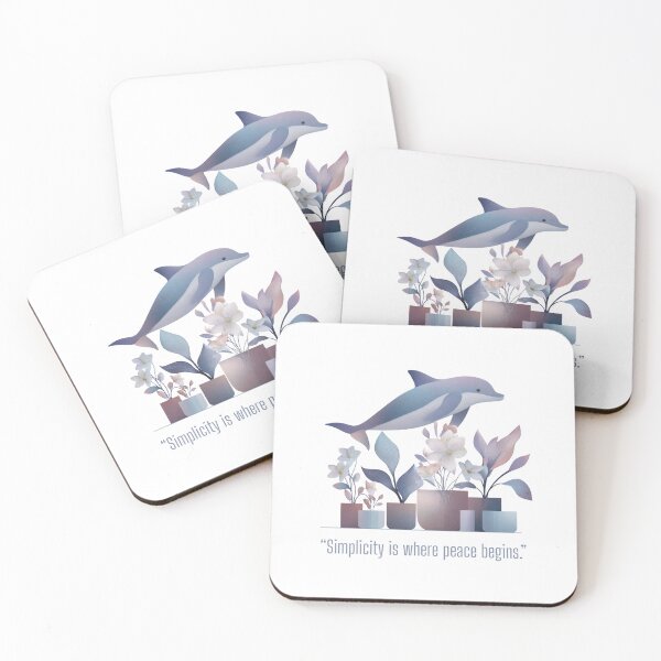 Item preview, Clean Pastel Dolphin Art designed and sold by PrettyB888.