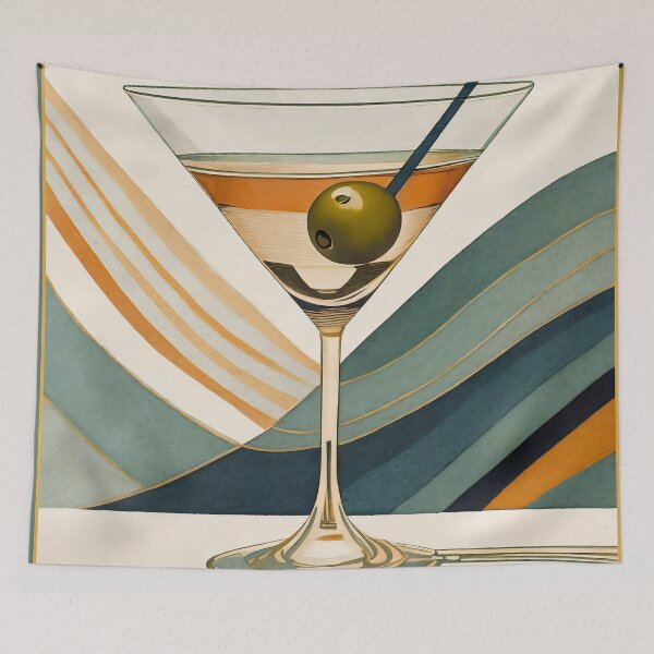 Item preview, Mid Century Series - Martini designed and sold by Lee Hiller Designs.