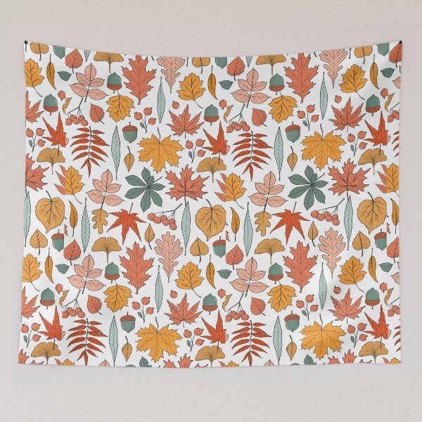 Item preview, Catchy Autumn Leaves, Fall Theme Pattern designed and sold by Mozaic Clothes.