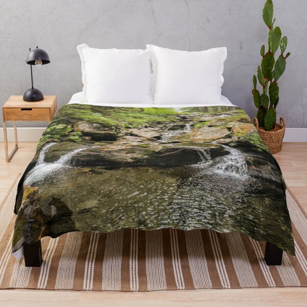 Item preview, Forest Mountain Stream in Lush Green Nature designed and sold by Aurora Prints.