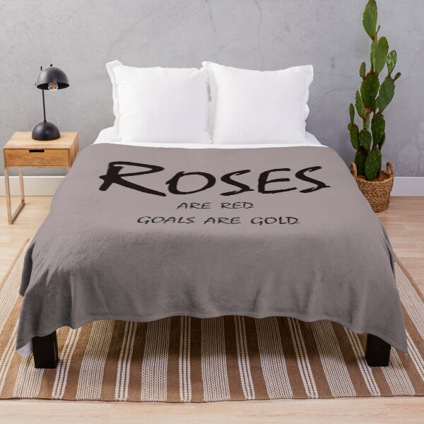 Item preview, Roses Are Red, Goals Are Gold – Motivational Quote Design designed and sold by ArtNestVerse.