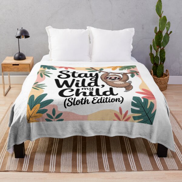 Item preview, Funny Sloth T-shirt – Stay Wild My Child Cute Animal Tee designed and sold by Print Era.