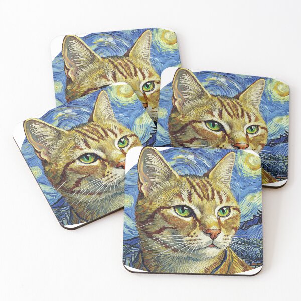 Item preview, Van Gogh cat designed and sold by matthijs309.