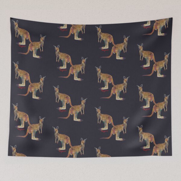 Item preview, Hand‑Painted Kangaroo Art – Australiana Souvenir designed and sold by Toby Evans.