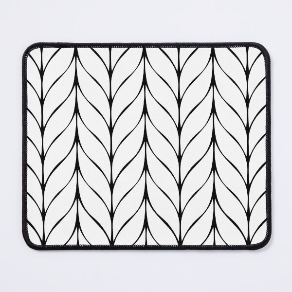 Item preview, Black and White Leaf Pattern designed and sold by Looly Elzayat.