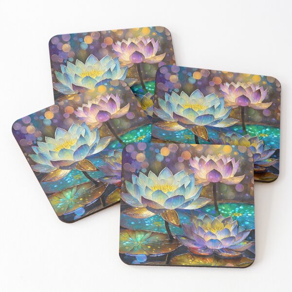 Item preview, Glowing Lotus Blossom Trio  designed and sold by Lee Hiller Designs.