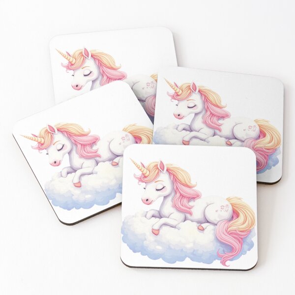 Item preview, A dreamy unicorn lying on a fluffy cloud designed and sold by Dali RB.