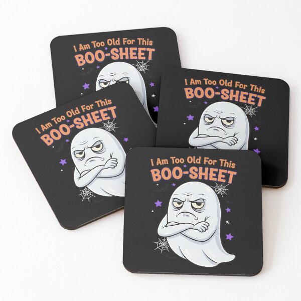 Item preview, I Am Too Old for This Boo-Sheet – Funny Grumpy Ghost Halloween, Sarcastic Adult Halloween designed and sold by Vinson-MFG.