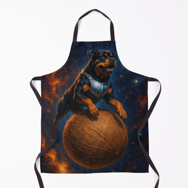Item preview, Heroic Rottweiler Riding Cosmic Coconut designed and sold by Flying Doggo.