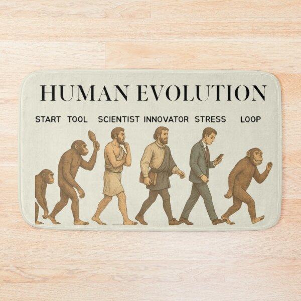 Item preview, The Evolution of Humanity – From Ape to Smartphone designed and sold by casualnature.