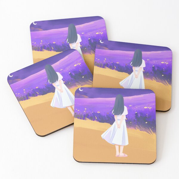 Item preview, White-Dressed Girl Gazing at Moon designed and sold by Saragoza.