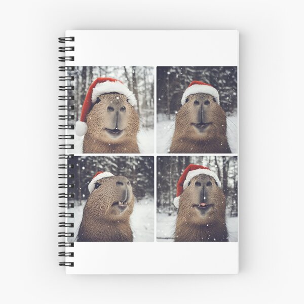 Item preview, Cute Capybara Christmas Photobooth designed and sold by RockFireMerch.