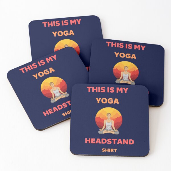 Item preview, FUNNY THIS IS MY YOGA HEADSTAND SHIRT, yoga teacher designed and sold by WalkerDavidz.