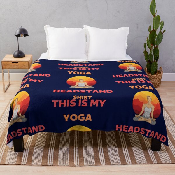 Item preview, FUNNY THIS IS MY YOGA HEADSTAND SHIRT, yoga teacher designed and sold by WalkerDavidz.