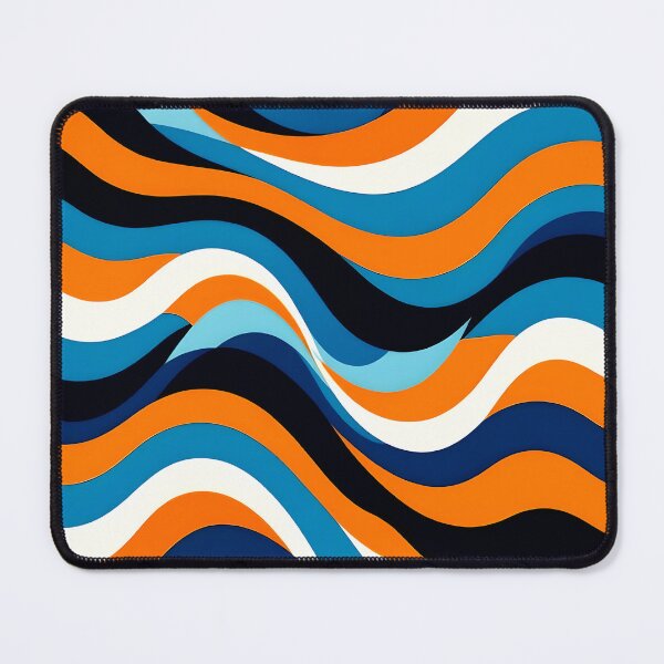 Item preview, 6 color waves abstract colorful design designed and sold by SmashingDeals.