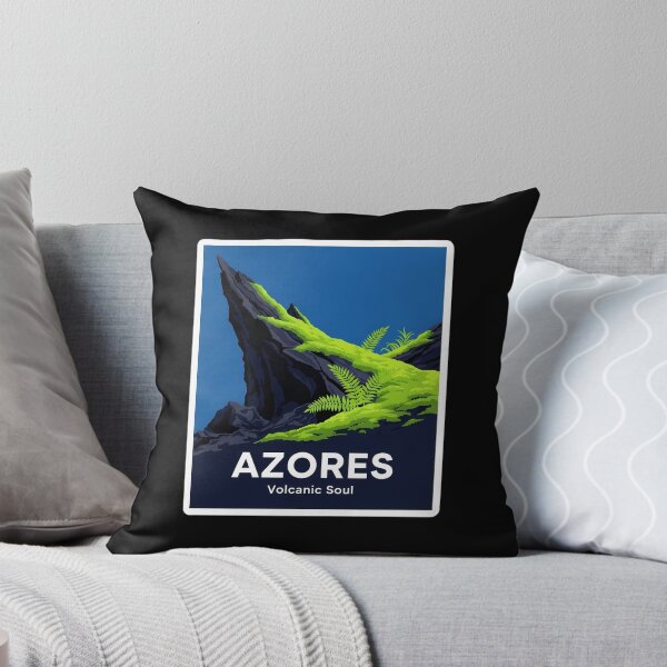 Item preview, Minimalist Azores Volcanic Rock with Green Moss & Fern designed and sold by Digital Dreams Arts.