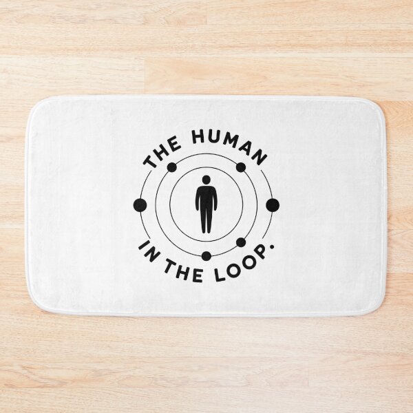 Item preview, Human in the Loop Minimalist AI Graphic designed and sold by Linnea-Arts.