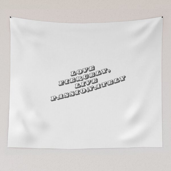 Item preview, Love Fiercely Live Passionately Motivational Quote designed and sold by Happyfreedom.