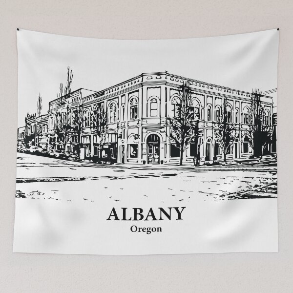 Artikelvorschau, Albany - Oregon entworfen und verkauft von Lakeric Cityscapes.