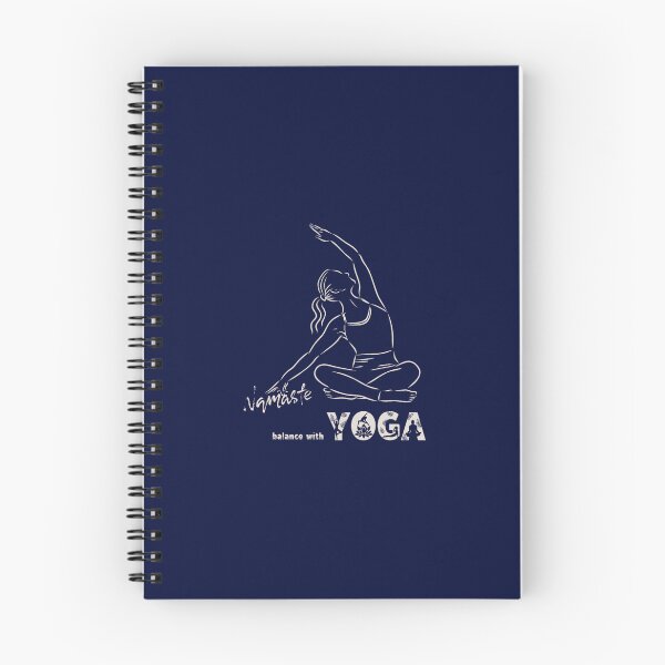 Item preview, Balance with YOGA, woman silhouette, Namaste font designed and sold by WalkerDavidz.