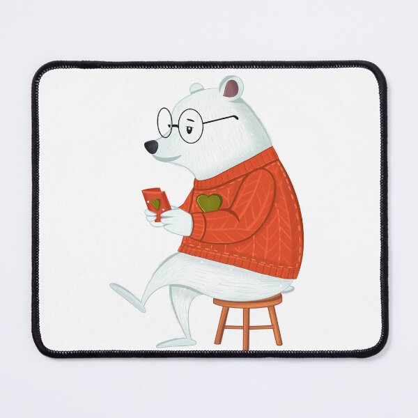 Item preview, Cozy Christmas: Nerd Bear Reading designed and sold by Iqrapixels.