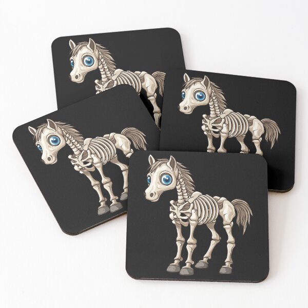Item preview, Cute skeleton horse – Adorable kawaii Halloween designed and sold by CroesCreations.