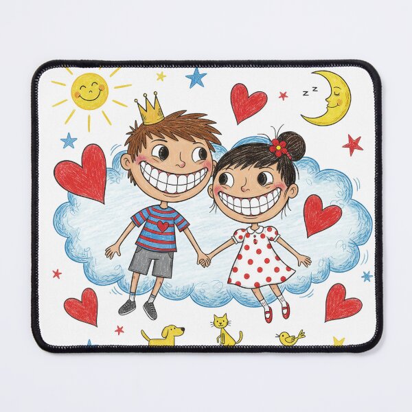Item preview, The Happy-Go-Lucky Duo designed and sold by Dogs&cats.